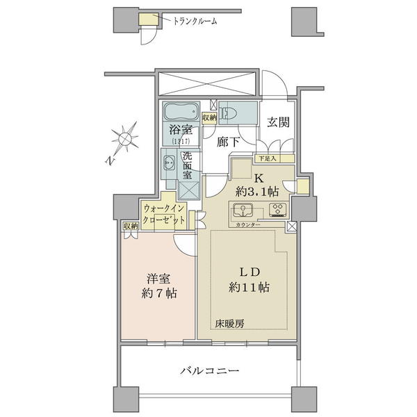 ブリリア有明スカイタワー 間取図