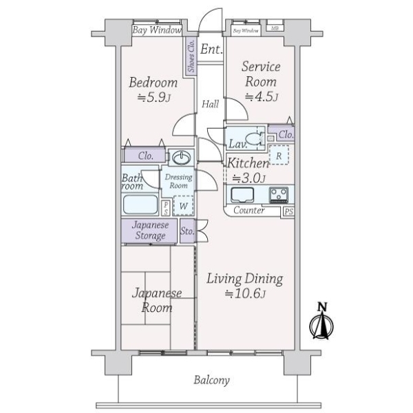 ベルメゾン錦糸町 間取図