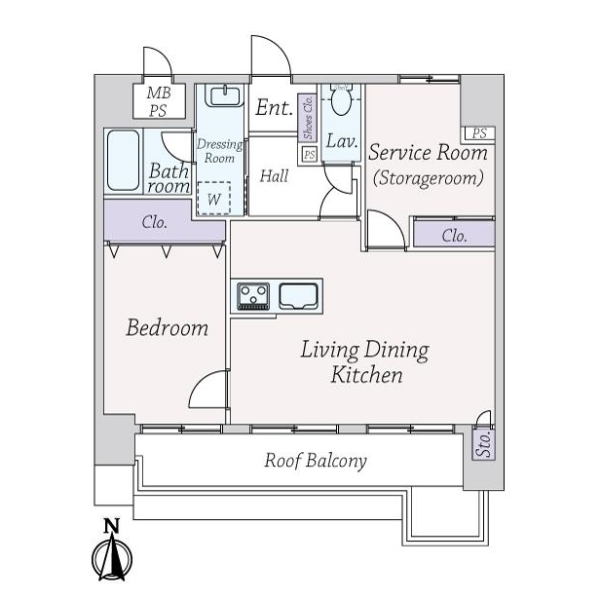 ライオンズマンション美章園 間取図