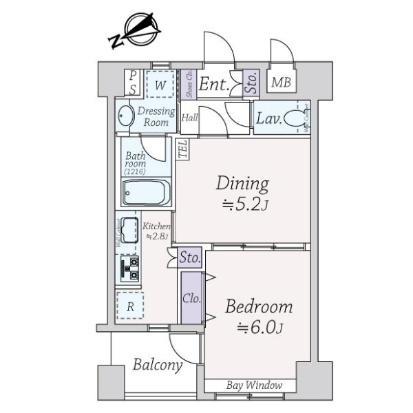 エスポワール銀座東 間取図