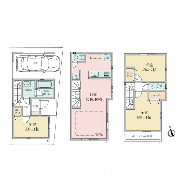 横浜市港南区大久保１丁目 間取図