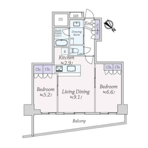 パークホームズ武蔵小山 間取図