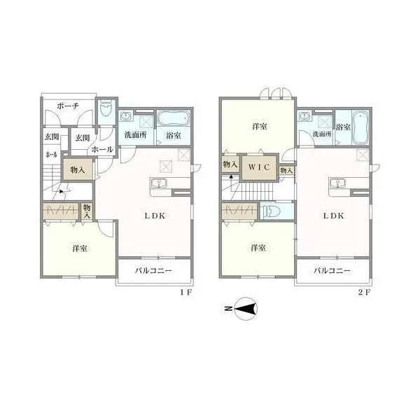 東京都日野市多摩平7丁目 間取図