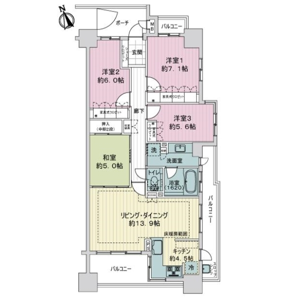 サーパス自由ヶ丘 間取図