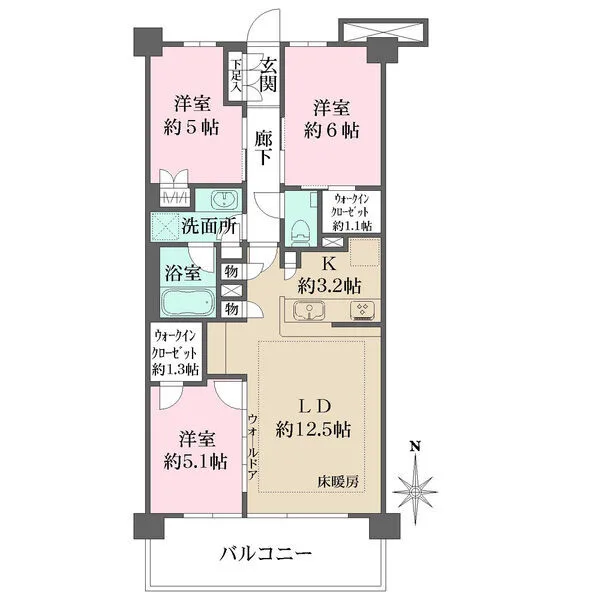ザ・パークハウス石神井公園テラス 間取図