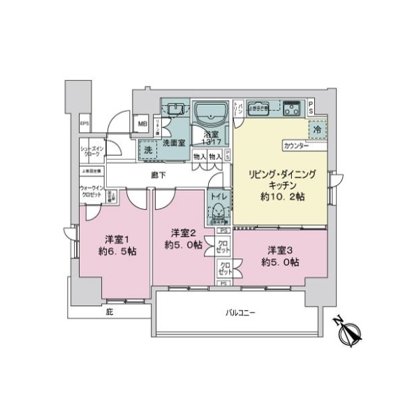 アドバンスクレール田端新町 間取図