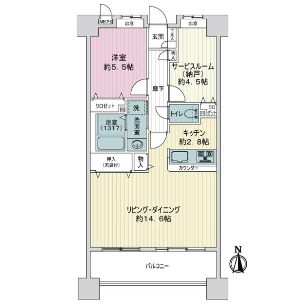 ライオンズガーデンシティ両国 間取図