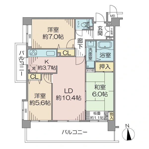 セザール第二上井草 間取図