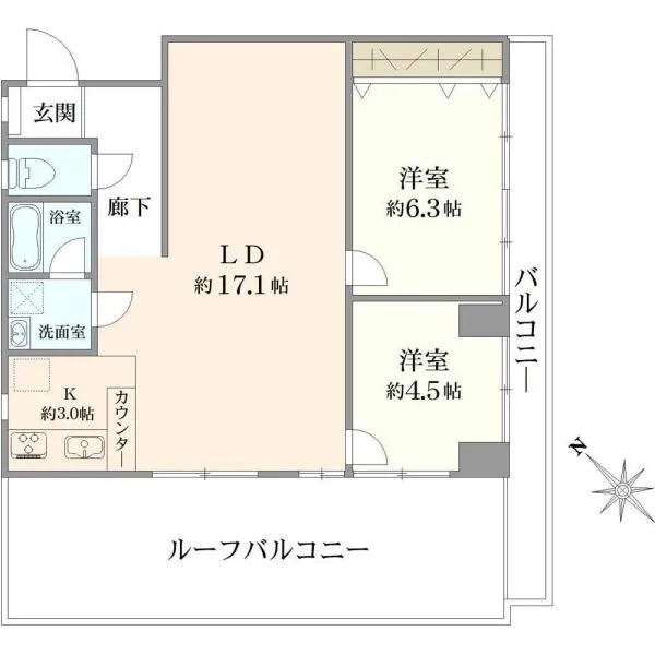 南麻布マンション 間取図
