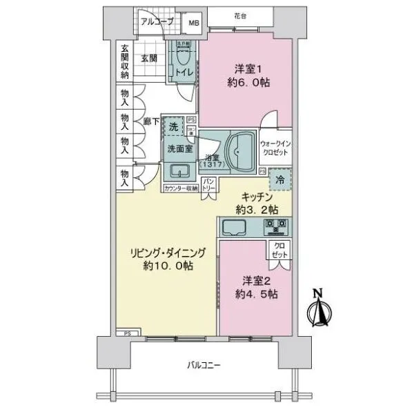 ライオンズマンション練馬シティ 間取図