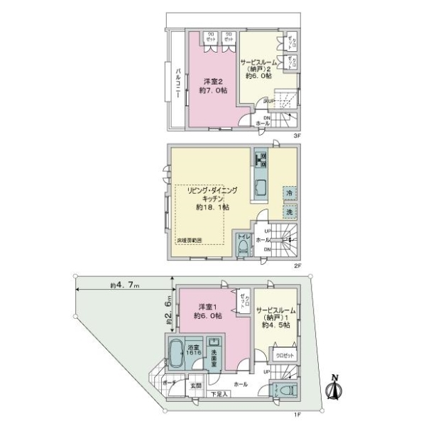 横浜市神奈川区松見町２丁目 間取図