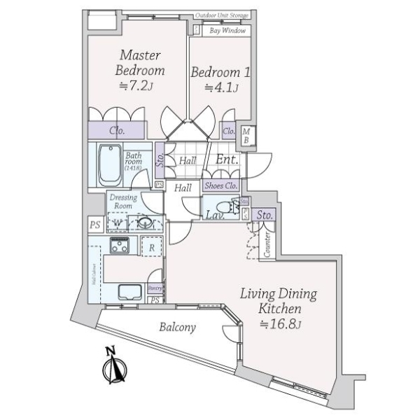 ノーツ目黒青葉台 間取図