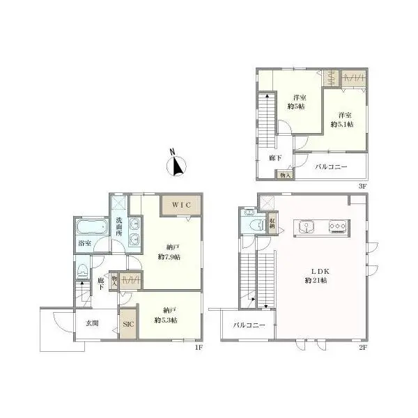 品川区戸越３丁目 間取図