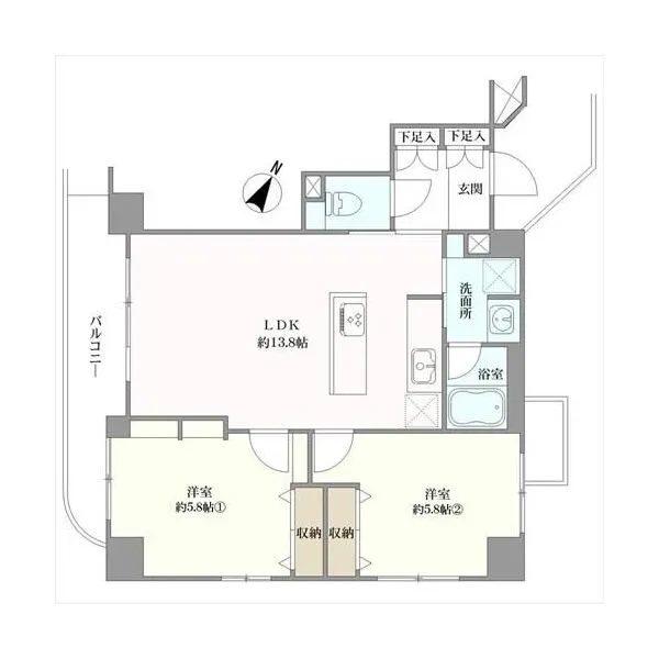 大山ダイカンプラザ 間取図