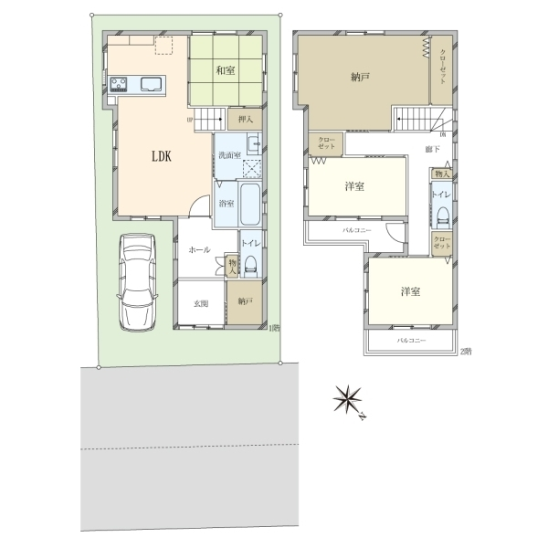 西宮市甲子園網引町 間取図