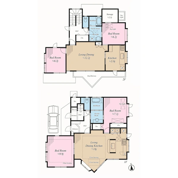 世田谷区桜上水５丁目 間取図