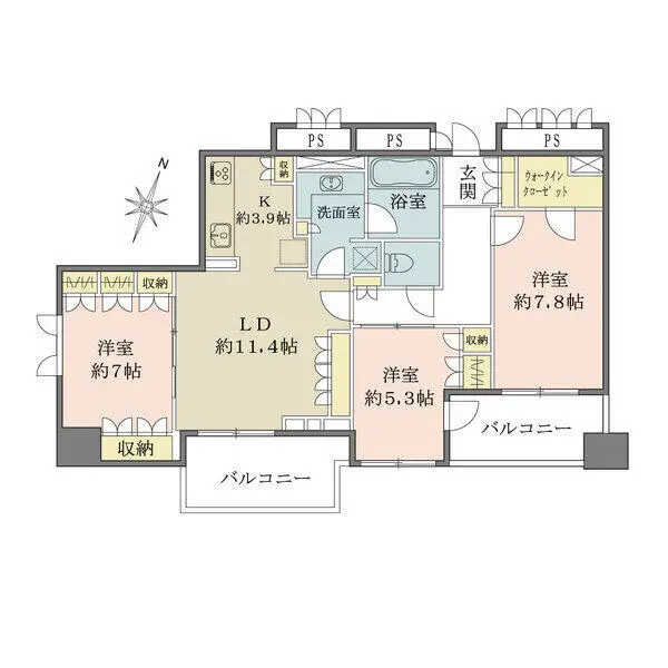 パークハウス平河町 間取図