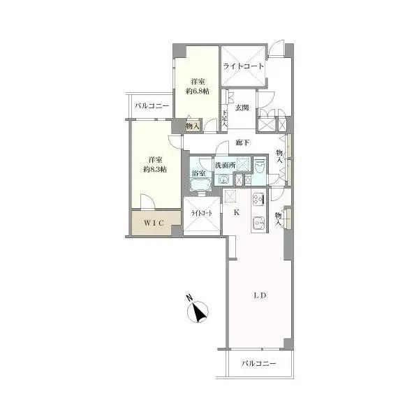 パレ駒場 間取図
