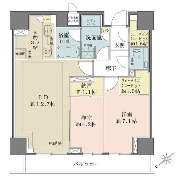 ザ・パークハウス麹町レジデンス 間取図