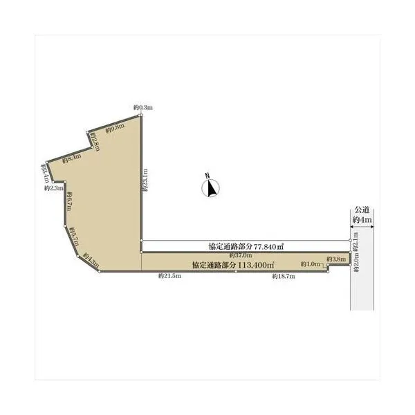 草加市西町 区画図