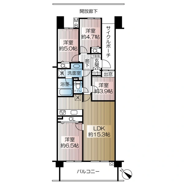 ダイアパレス花小金井ＩＩ 間取図
