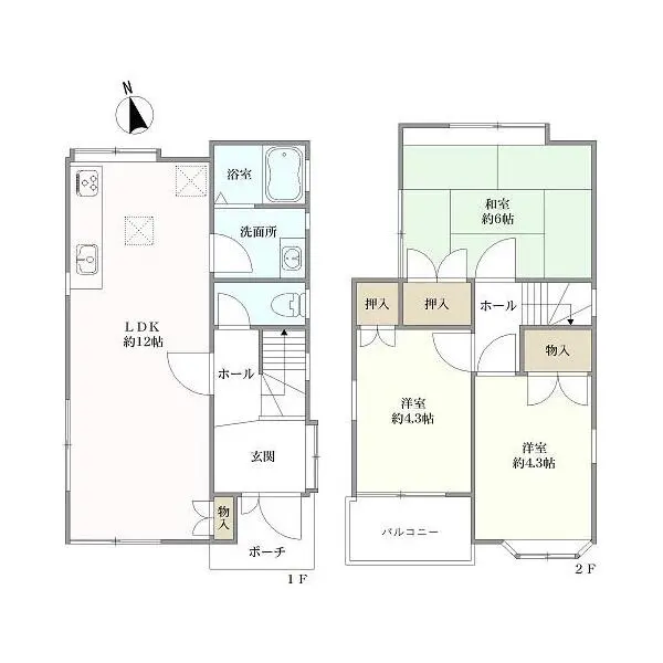 横浜市旭区中白根1丁目 間取図
