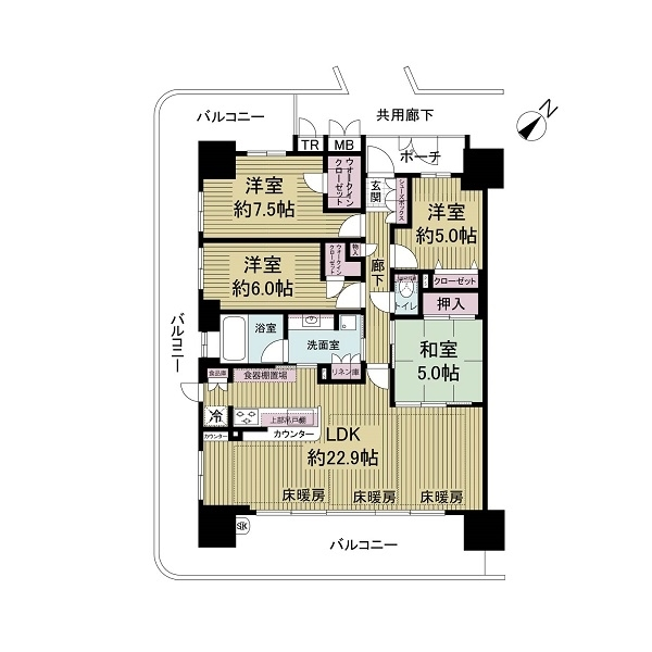 三国の川辺の森リバーガーデン 間取図