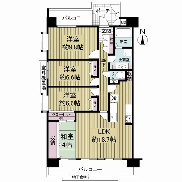 桜宮リバーシティコープ２１ 間取図