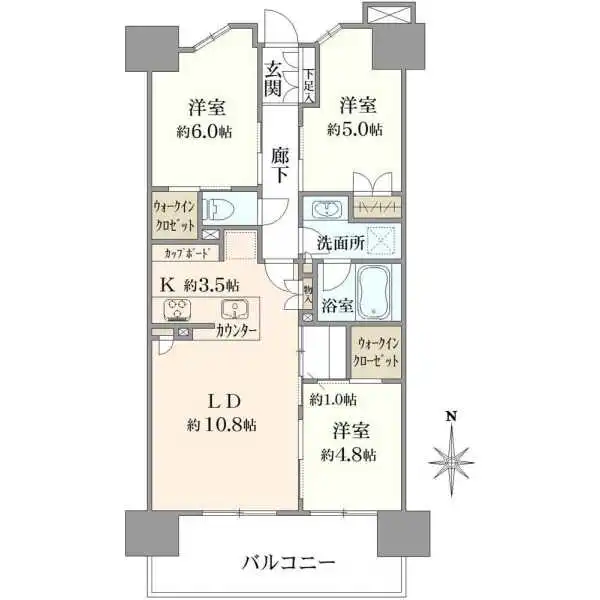 ブリリア辰巳キャナルテラス 間取図