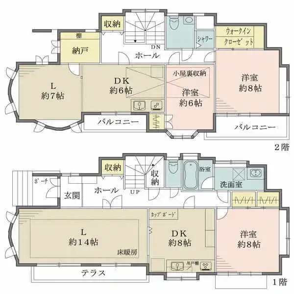 世田谷区赤堤４丁目 間取図