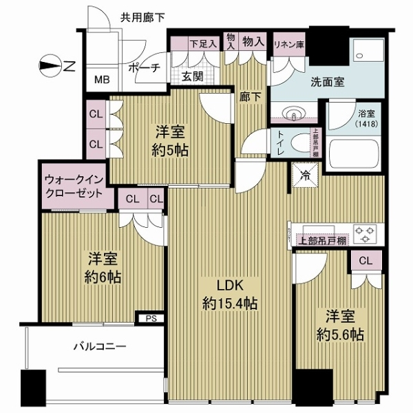 シティタワー大阪天満 間取図
