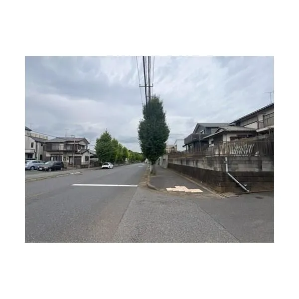 我孫子市湖北台１０丁目 前面道路（南西側）