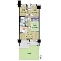 ティアラシティ 3LDK　南向き　71.92m2