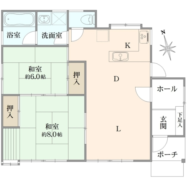茅ヶ崎市今宿 間取図