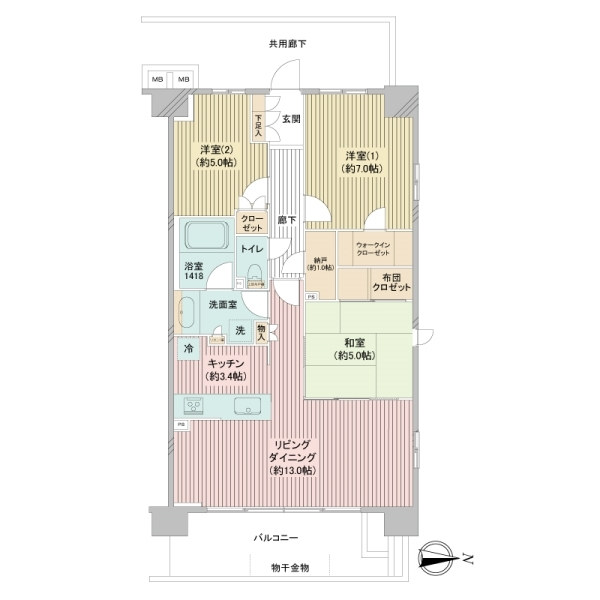 レーベン朝霞Ｒｅｇｅｎｅｓ 間取図