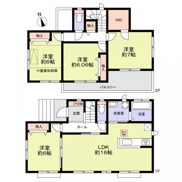 柏市大津ケ丘３丁目 間取図
