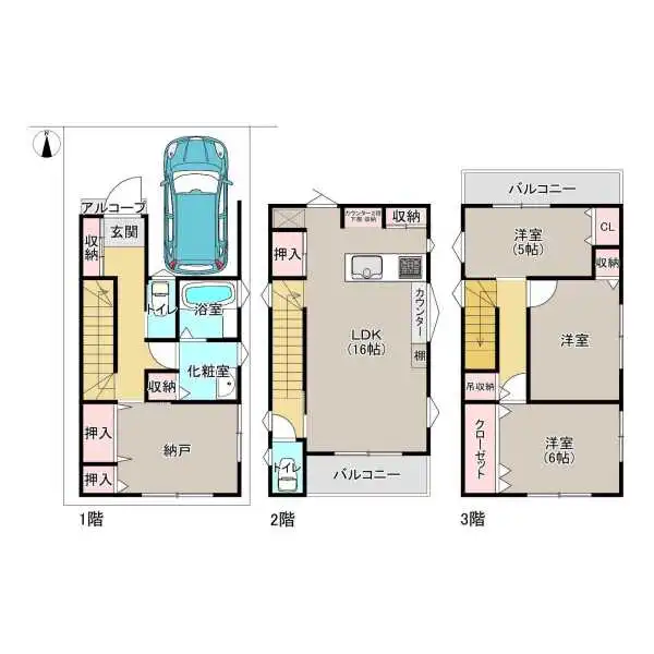 八尾市南久宝寺2丁目 間取図