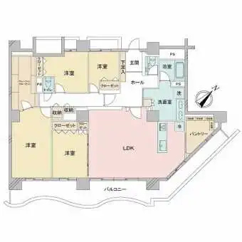 25階部分南東向きにつき、陽当たり・眺望・通風良好