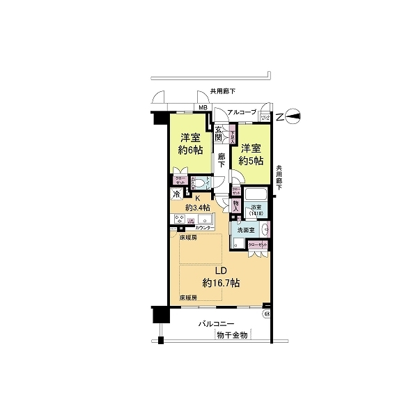 ウェリス鶴見緑地 間取図