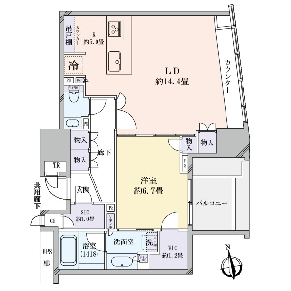 ザ・パークハウスグラン三番町26 間取図