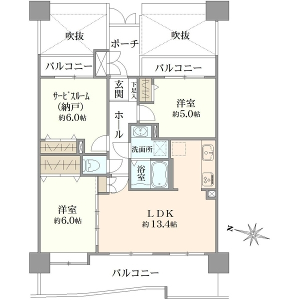 ライオンズガーデンシティ浦和 間取図