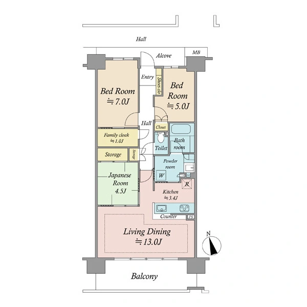 オーベルグランディオ柏欅ヴィラ 間取図