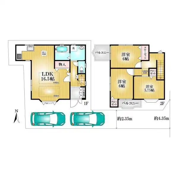 八尾市木の本１丁目 間取図