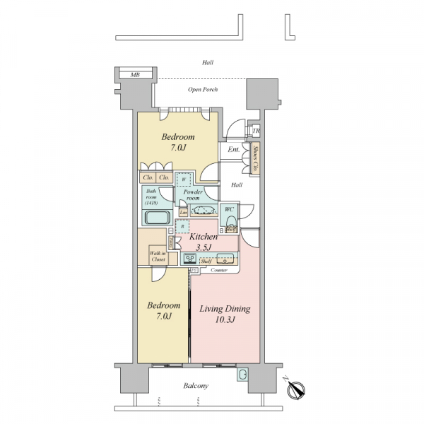 東京フロントコート 間取図