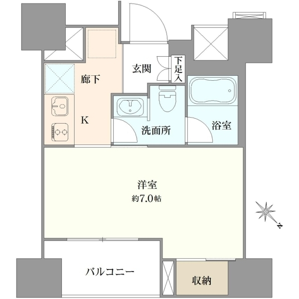 パークリュクス銀座ｍｏｎｏ 間取図