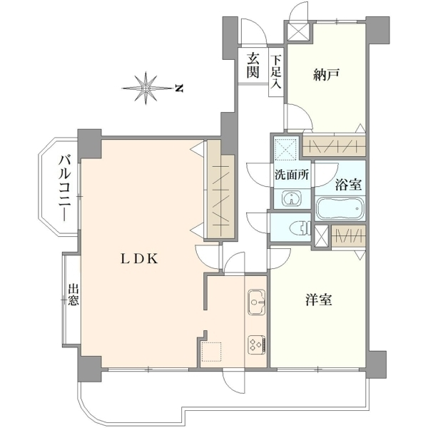 ライオンズマンション竹の塚東 間取図