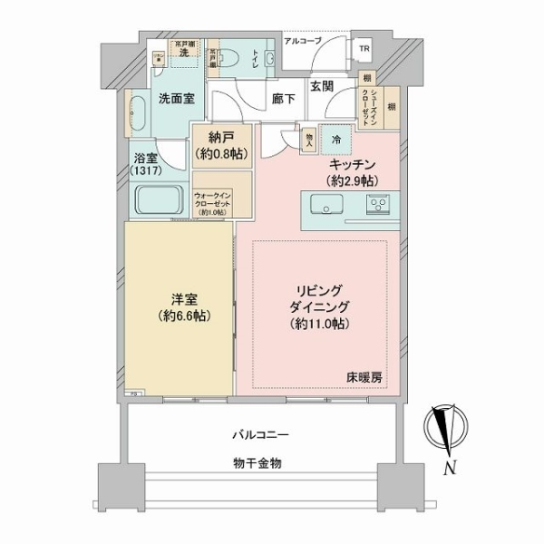白金ザ・スカイ東棟 間取図