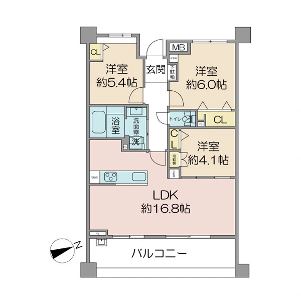 マイキャッスル調布深大寺 間取図