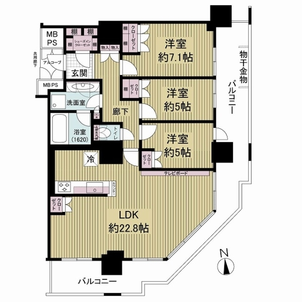 セントプレイスタワー 間取図