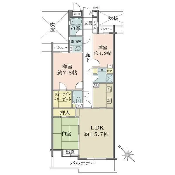 藤和日吉ホームズ 間取図